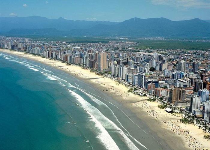 Apto Com Piscina E Churrasqueira Praia Grande Dış mekan fotoğraf